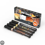 AK1300 METALLIC LIQUID MARKERS – 4 UNITS SET AK Markers AK Interactive 