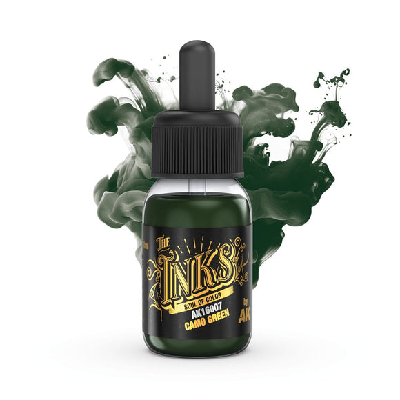 AK16007 Camo Green Ink AK Inks AK Interactive 