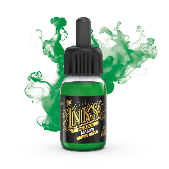 AK16008 Nature Green Ink AK Inks AK Interactive 