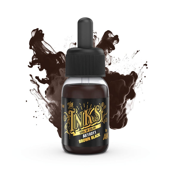 AK16011 Brown Black Ink AK Inks AK Interactive 