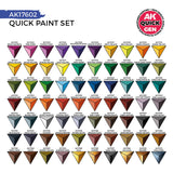 Ak17602 Quick Paint Set 72 Quick Gen Colors (2 Brushes) AK Quick Gen AK Interactive 