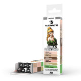 Akm107 Playmarkers Set - Skin & Flesh Tones (6 Ref.) AK Playmarkers AK Interactive 