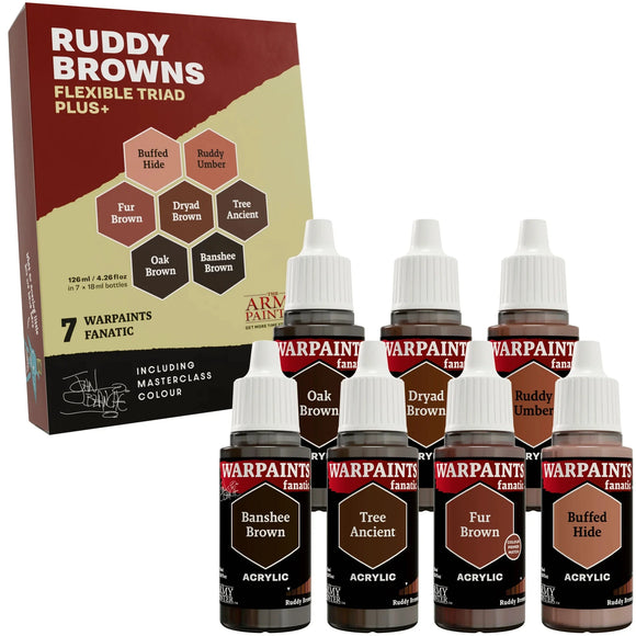 Army Painter Flexible Triad Plus: Ruddy Browns Paint Set Army Painter 
