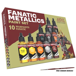 Army Painter Warpaints Fanatic Metallics Paint Set Warpaints Fanatic Set Army Painter 