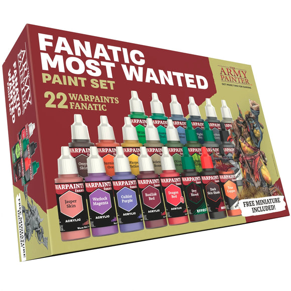 Army Painter Warpaints Fanatic Most Wanted Paint Set Warpaints Fanatic Set Army Painter 