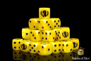 Baron Of Dice: 16mm D6 Almighty Hand Dice 25pcs 16mm D6 Designs Baron of Dice 