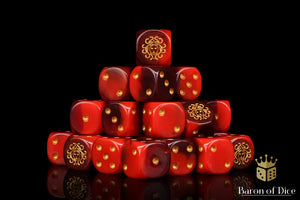 Baron Of Dice: 16mm D6 Daughters Of Medusa 25pcs 16mm D6 Designs Baron of Dice 