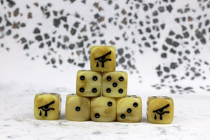 Baron Of Dice: 16mm D6, Eye Of Psychics Dice 25pcs 16mm D6 Designs Baron of Dice