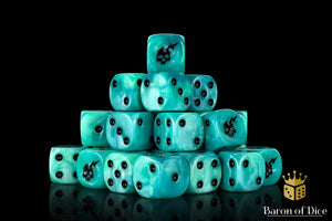 Baron Of Dice: 16mm D6 Ghost 25pcs 16mm D6 Designs Baron of Dice 