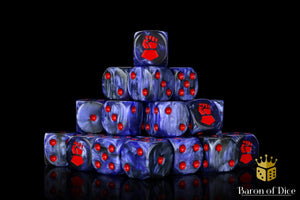 Baron Of Dice: 16mm D6, Righteous Hand Dice 25pcs 16mm D6 Designs Baron of Dice