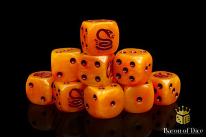 Baron Of Dice: 16mm D6 Sand Viper 25pcs 16mm D6 Designs Baron of Dice 