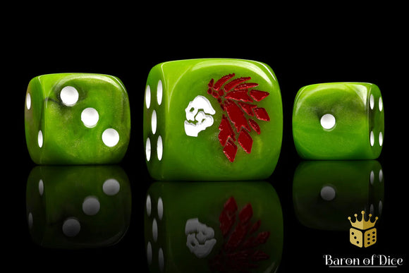 Baron Of Dice: 16mm D6 Tribal Avians 25pcs 16mm D6 Designs Baron of Dice 