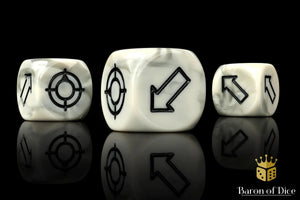 Baron Of Dice: Ash Grey Scatter Dice 16mm (1pc) Scatter Dice Baron of Dice