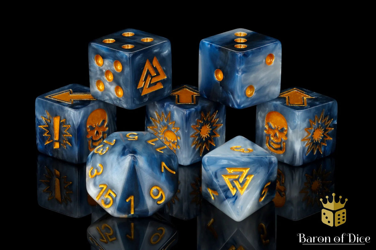 HammerHouse | Baron Of Dice: Football Collection, Titanium Nordic Rune ...