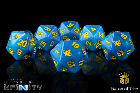 Baron Of Dice: Infinity Collection Infinity: O-12, Dice Set 6pcs Infinity Collection Baron of Dice 