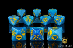 Baron Of Dice: Superhero Collection, The Beast D8 Dice Set 10pcs Superhero Collection Baron of Dice