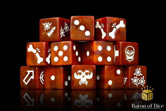 Baron Of Dice: Underhive Oxidized Rust 12pcs Underhive Baron of Dice