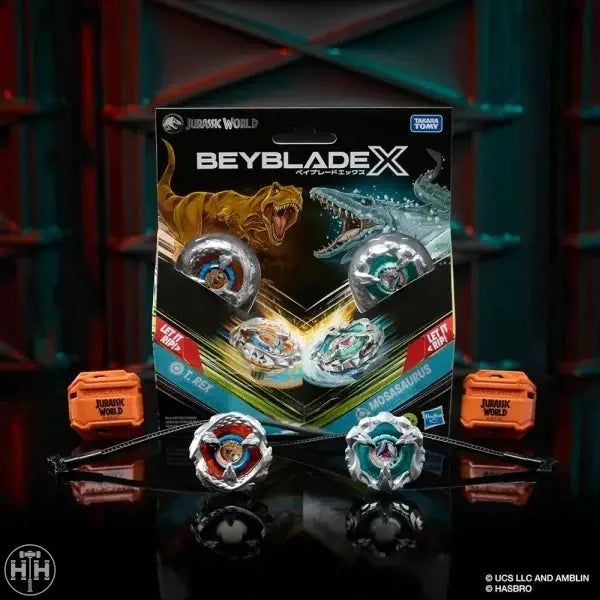 HammerHouse | Beyblade X Bxg-40 Jurassic World Mosasaurus Vs T-Rex
