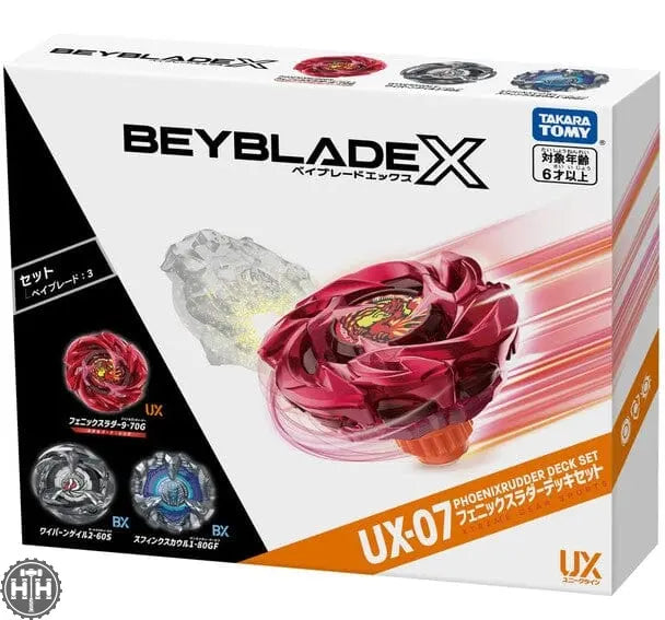 HammerHouse | Beyblade X Ux-07 Phoenix Rudder Deck Set by Takara
