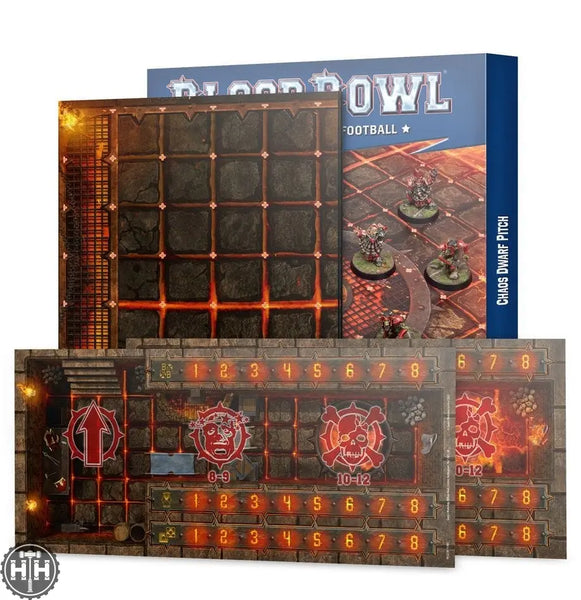 HammerHouse | Blood Bowl: Chaos Dwarf Team Pitch & Dugouts by