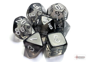 Chessex Translucent Smoke/white Polyhedral 7-Die Set 7-Die Set Chessex 