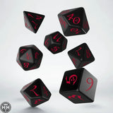 Q-Workshop: Classic RPG Black & red Dice Set Q-Workshop