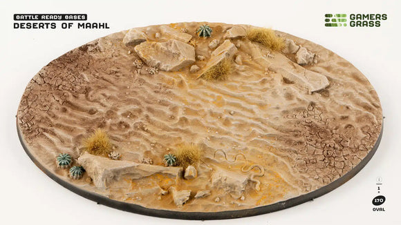 Deserts of Maahl Oval 170mm (x1) Deserts of Maahl Bases Gamers Grass