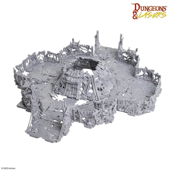 D&L: Half-Height Walls Goblin Lair Dungeons & Lasers Archon Studios 