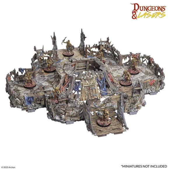 D&L: Prismacast Goblin Lair (Pre-Painted) Dungeons & Lasers Archon Studios 