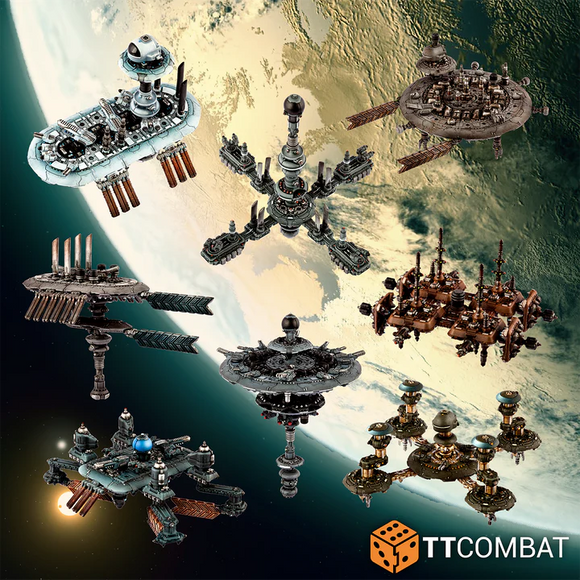 Dropfleet Commander Modular Space Stations (2024) Expansion Packs TTCombat 