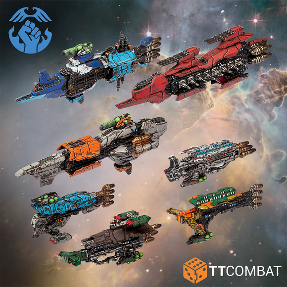 Dropfleet Commander Resistance Core Ships (2024) Resistance TTCombat 