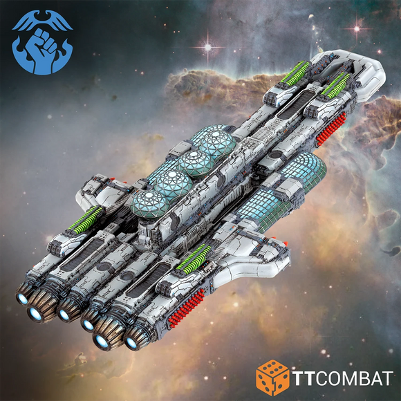Dropfleet Commander: Resistance Dreadnought (2025) Dropfleet Commander TTCombat 