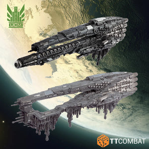 Dropfleet Commander UCM Battlecruisers (2024) United Colonies of Mankind (UCM) TTCombat 