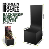 GSW Backdrop Display Plinths 5x5x5+10cm Plinth Green Stuff World 