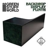 GSW Backdrop Display Plinths 7x7x6+14cm Plinth Green Stuff World 