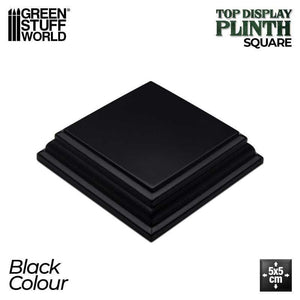 GSW Black Display Square Plinth 5cm Plinth Green Stuff World 