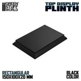 GSW Black Rectangled Display Plinth 15x10cm Plinth Green Stuff World 