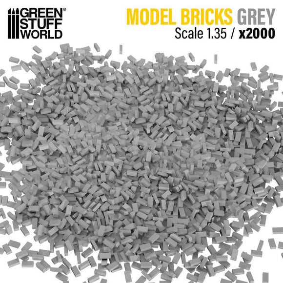 GSW Bricks GREY - 2000pc (Scale 1:35) Terrain Green Stuff World 