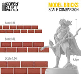 GSW Bricks GREY - 800pc (Scale 1:24) Terrain Green Stuff World 