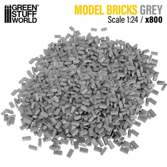 GSW Bricks GREY - 800pc (Scale 1:24) Terrain Green Stuff World 