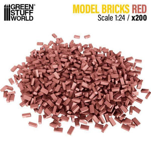 GSW Bricks RED - 200pc (Scale 1:24) Terrain Green Stuff World 