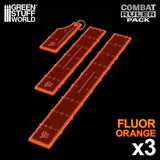 GSW Combat Ruler Pack (6'', 9'', 1-2-3) - Fluor Orange (Pack x3) Gaming Tools Green Stuff World 
