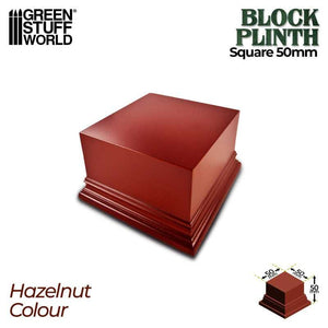 GSW Hazelnut Display Block Plinth 5x5cm Plinth Green Stuff World 