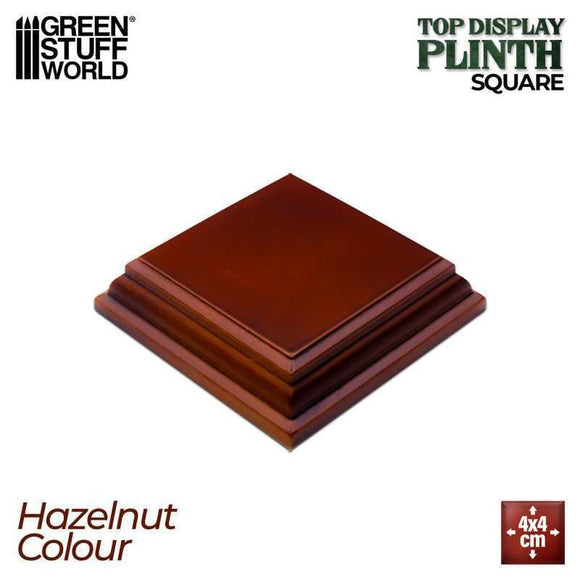 GSW Hazelnut Display Square Plinth 4cm Plinth Green Stuff World 