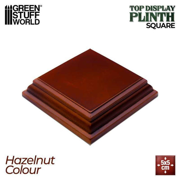 GSW Hazelnut Display Square Plinth 5cm Plinth Green Stuff World 