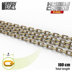 GSW Hobby Chain 4mm - Antique Bronze (1 meter) Generic Green Stuff World 