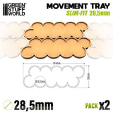 GSW Movement tray - SlimFit AOS 28.5mm Movement Trays Green Stuff World 