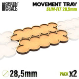 GSW Movement tray - SlimFit AOS 28.5mm Movement Trays Green Stuff World 