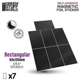 GSW Self Adhesive Magnetic Bases - Rectangular 60x100mm Magnetic Sheet Green Stuff World 
