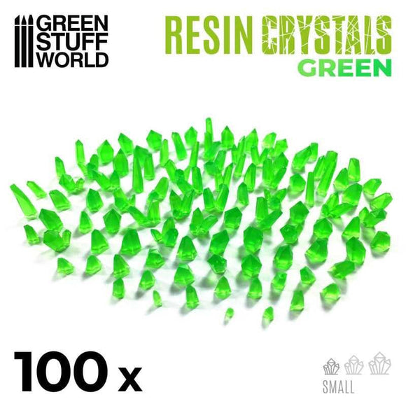 GSW Small GREEN Crystals Resin Set Crystals Green Stuff World 